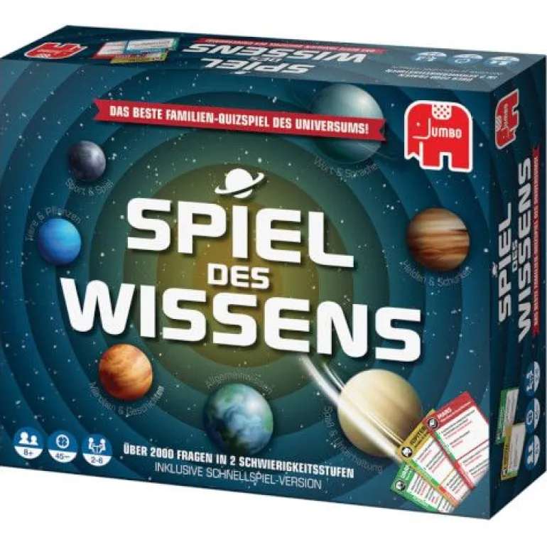 Jumbo 19498 - Spiel des Wissens, für 2-6 Spieler, ca. 45 min, ab | Teddy Toys Kinderwelt