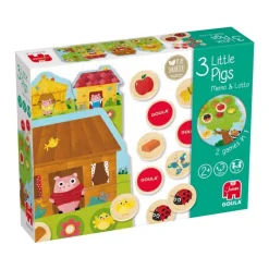 Jumbo Spiele Goula - 3 Kleine Schweinchen Memo & Lotto | Teddy Toys Kinderwelt