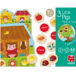 Jumbo Spiele Goula - 3 Kleine Schweinchen Memo & Lotto | Teddy Toys Kinderwelt