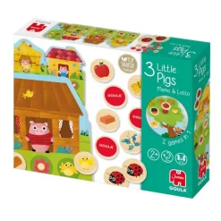 Jumbo Spiele Goula - 3 Kleine Schweinchen Memo & Lotto | Teddy Toys Kinderwelt