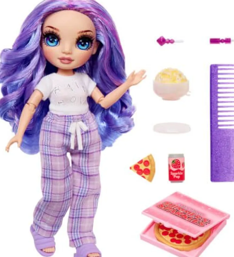 Junior High PJ Party Fashion Doll- Violet (Purple) | Teddy Toys Kinderwelt