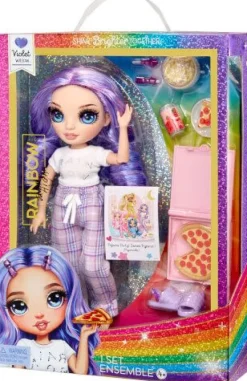 Junior High PJ Party Fashion Doll- Violet (Purple) | Teddy Toys Kinderwelt