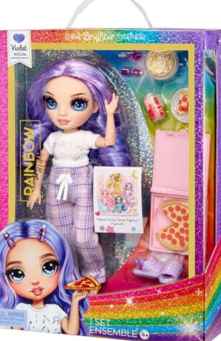 Junior High PJ Party Fashion Doll- Violet (Purple) | Teddy Toys Kinderwelt