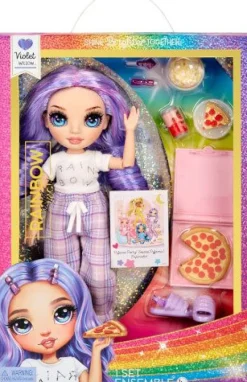 Junior High PJ Party Fashion Doll- Violet (Purple) | Teddy Toys Kinderwelt