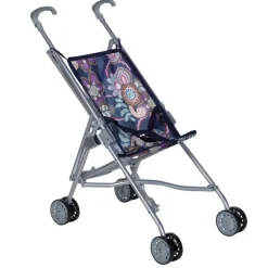 Knorrtoys - Puppenbuggy Sim blue flower | Teddy Toys Kinderwelt