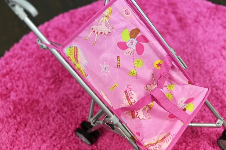 Knorrtoys - Puppenbuggy Sim Pink Litle Princess | Teddy Toys Kinderwelt