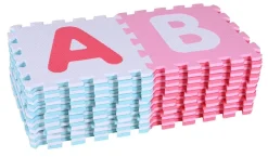 Knorrtoys - Puzzlematte Alphabet/Zahlen Rosa, 36 Teile | Teddy Toys Kinderwelt