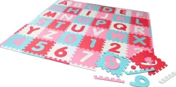 Knorrtoys - Puzzlematte Alphabet/Zahlen Rosa, 36 Teile | Teddy Toys Kinderwelt