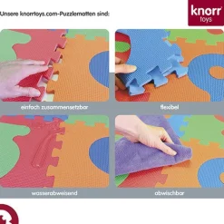 Knorrtoys - Puzzlematte Alphabet/Zahlen Rosa, 36 Teile | Teddy Toys Kinderwelt