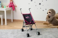 Knorrtoys Puppenbuggy - Sim Flying Hearts Blue-pink | Teddy Toys Kinderwelt