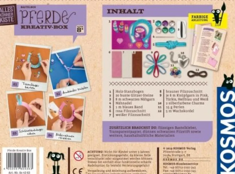 Kosmos Bastelbox - Pferde Kreativ-Box | Teddy Toys Kinderwelt
