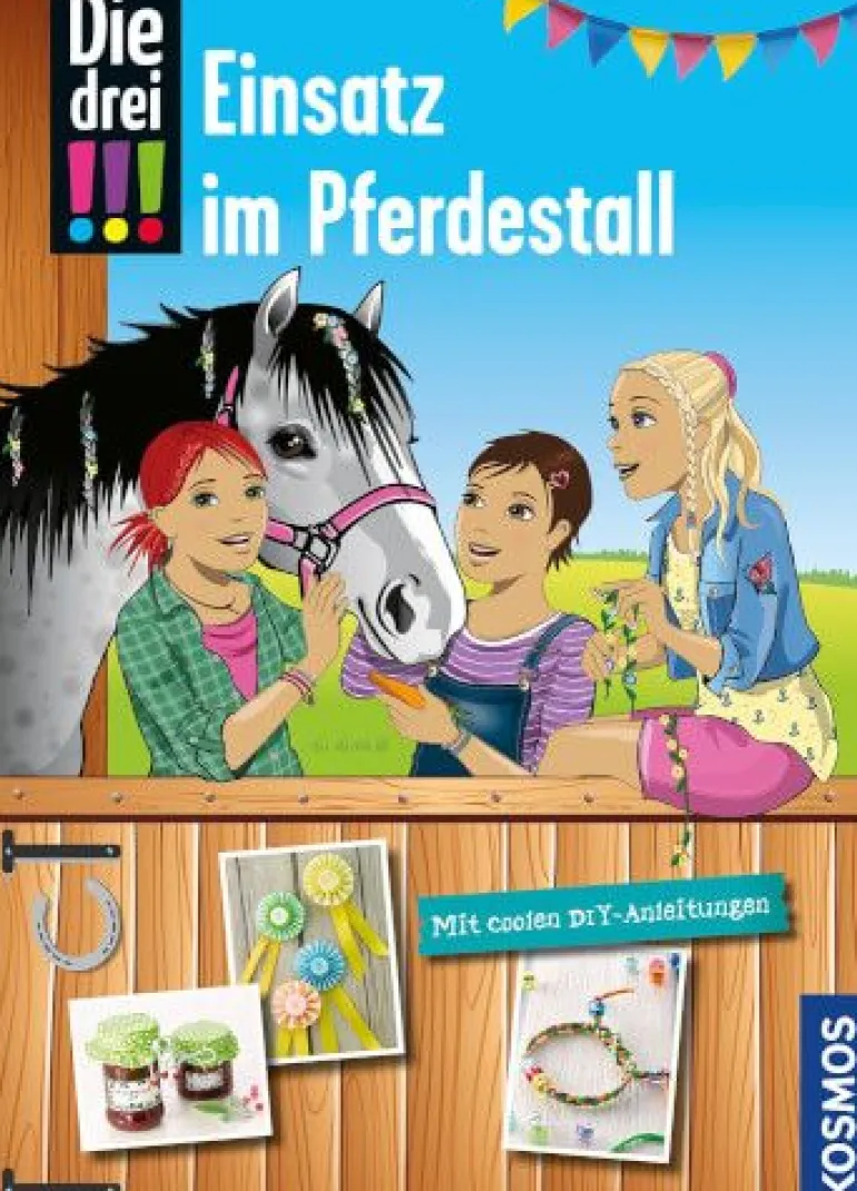 Kosmos Bücher Die drei !!! - Einsatz im Pferdestall | Teddy Toys Kinderwelt