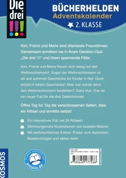 Kosmos Bücherhelden Die drei !!! Adventskalender Buch 2023 | Teddy Toys Kinderwelt