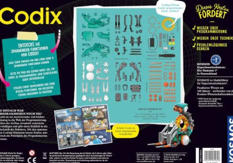 Kosmos Codix - Dein mechanischer Coding-Roboter | Teddy Toys Kinderwelt