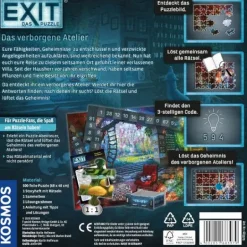 Kosmos EXIT® - Das Puzzle: Das verborgene Atelier | Teddy Toys Kinderwelt