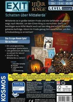 Kosmos EXIT - Das Spiel: Schatten über Mittelerde | Teddy Toys Kinderwelt