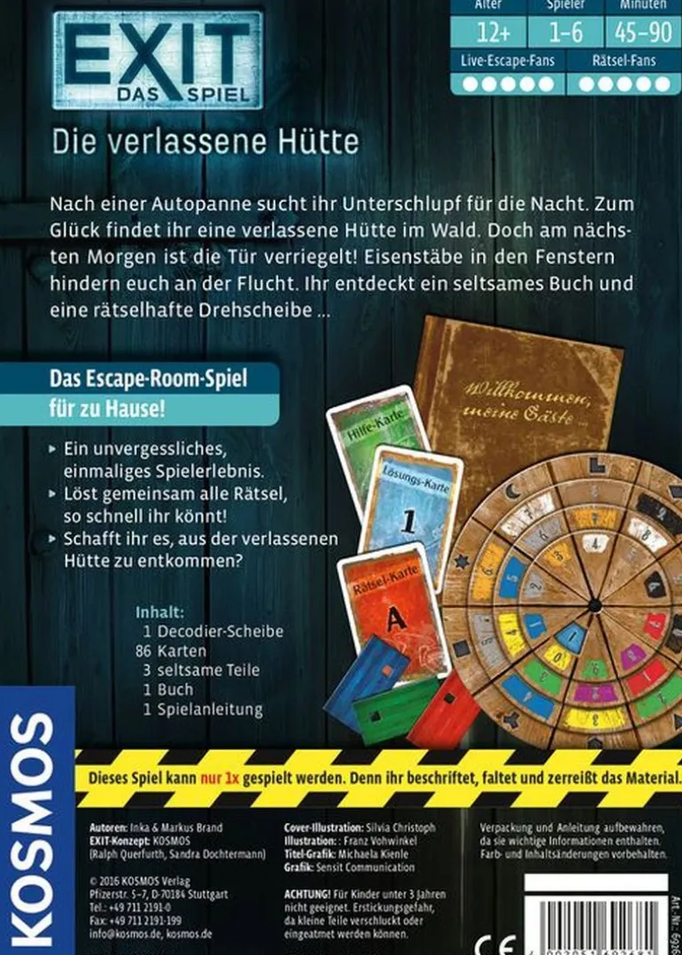 Kosmos EXIT - Die verlassene H?tte | Teddy Toys Kinderwelt