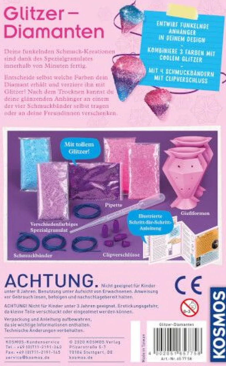 Kosmos Experimentierkasten - Glitzer-Diamanten | Teddy Toys Kinderwelt