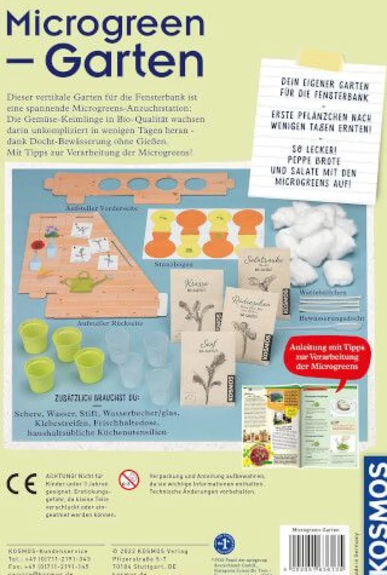Kosmos Experimentierkasten - Microgreen-Garten | Teddy Toys Kinderwelt