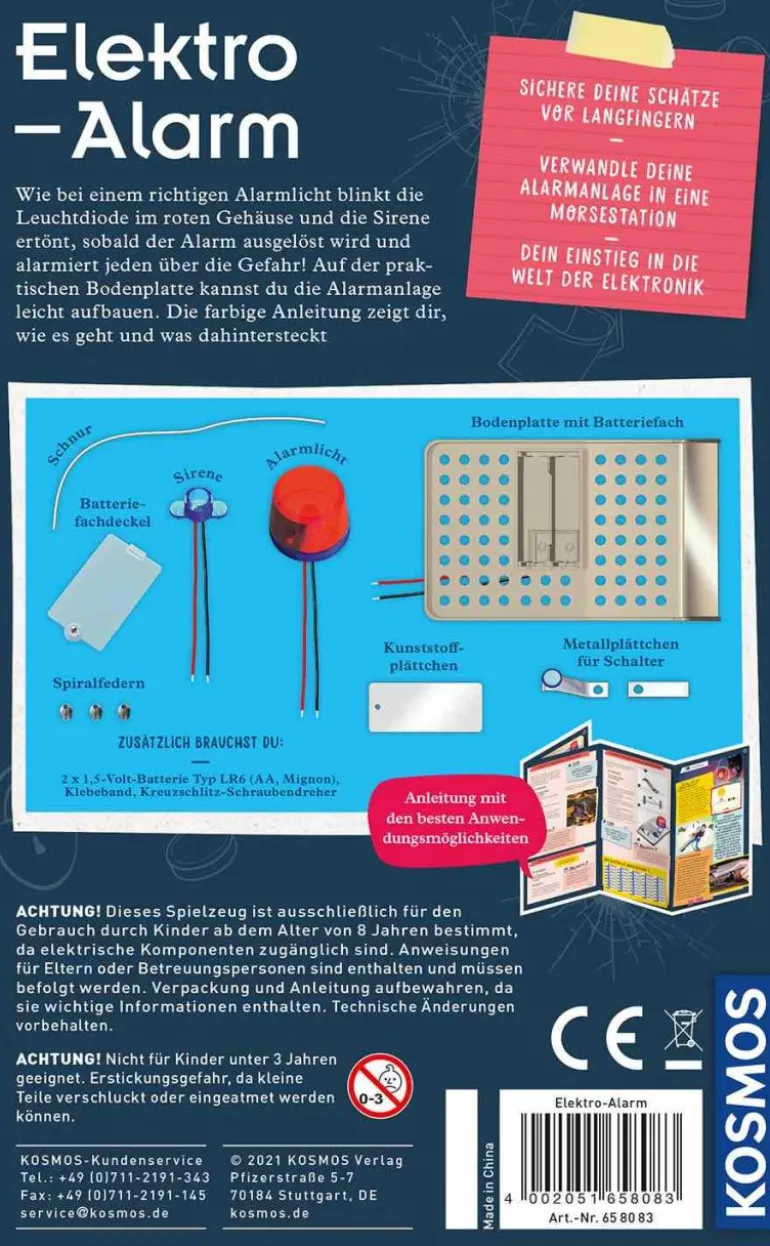 Kosmos Experimentierkasten - Elektro-Alarm | Teddy Toys Kinderwelt