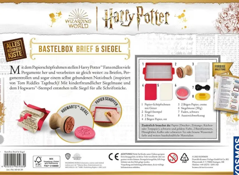 Kosmos Harry Potter - Brief & Siegel | Teddy Toys Kinderwelt
