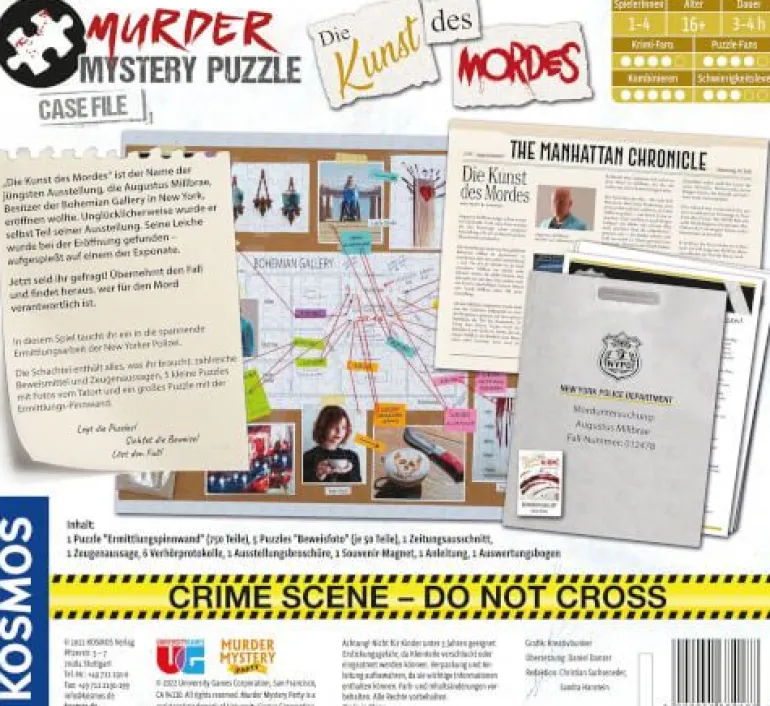 Kosmos Murder Mystery Puzzle - Die Kunst des Mordes | Teddy Toys Kinderwelt