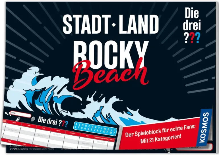 Kosmos Spielblock Stadt - Land - Die drei ??? Rocky Beach | Teddy Toys Kinderwelt