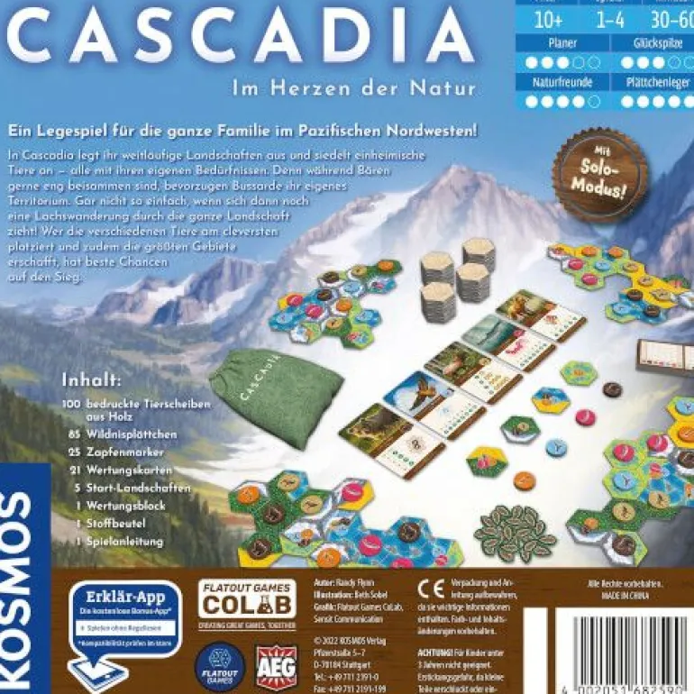 Kosmos Spiele - Cascadia, Im Herzen der Natur | Teddy Toys Kinderwelt
