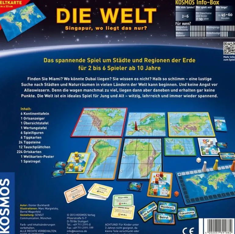 Kosmos Spiele - Die Welt | Wissens- & Quizspiele | Spiele | Spielzeug | Teddy Toys Kinderwelt