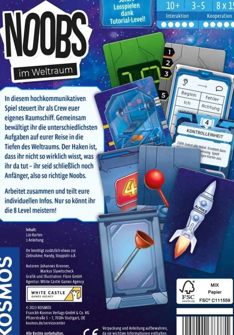 Kosmos Spiele - Noobs im Weltraum | Teddy Toys Kinderwelt