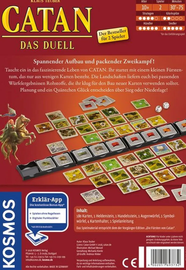 Kosmos Spiele Catan - Das Duell | Teddy Toys Kinderwelt
