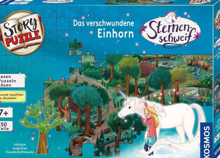 Kosmos Story-Puzzle: Sternenschweif - Das verschwundene Einhorn | Teddy Toys Kinderwelt
