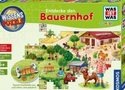 Kosmos WAS IST WAS Junior - Wissenspuzzle Entdecke den Bauernhof | Teddy Toys Kinderwelt