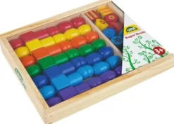 LENA® - Große Holzfädelperlen | Teddy Toys Kinderwelt