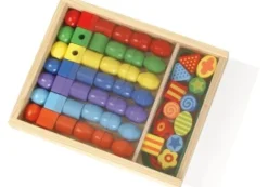 LENA® - Große Holzfädelperlen | Teddy Toys Kinderwelt