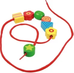 LENA® - Große Holzfädelperlen | Teddy Toys Kinderwelt