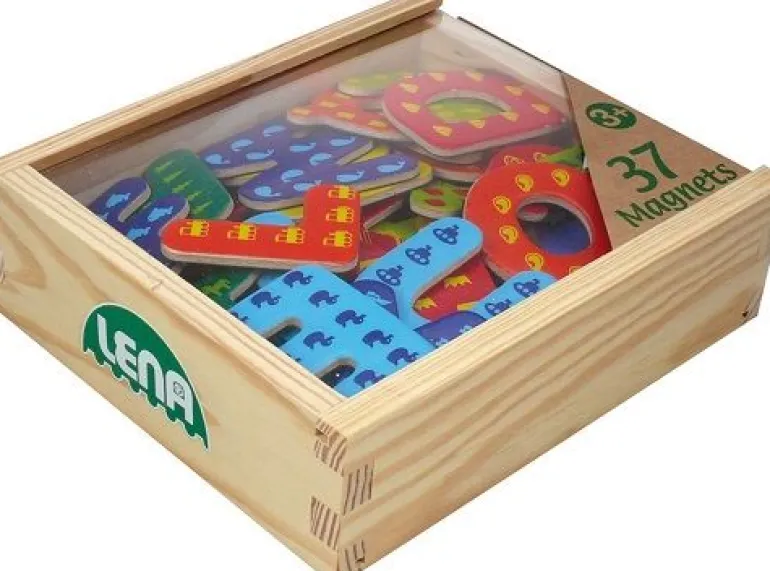 LENA® - Holz Magnet Buchstaben | Teddy Toys Kinderwelt