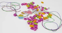 LENA® - Holzperlen Cupcake, pink | Teddy Toys Kinderwelt