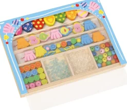 LENA® - Holzperlen Kassette, sortiert | Teddy Toys Kinderwelt