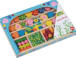 LENA® - Holzperlen Kassette, sortiert | Teddy Toys Kinderwelt