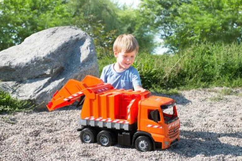 LENA® Starke Riesen - Müllwagen Arocs mit Aufkleber | Teddy Toys Kinderwelt