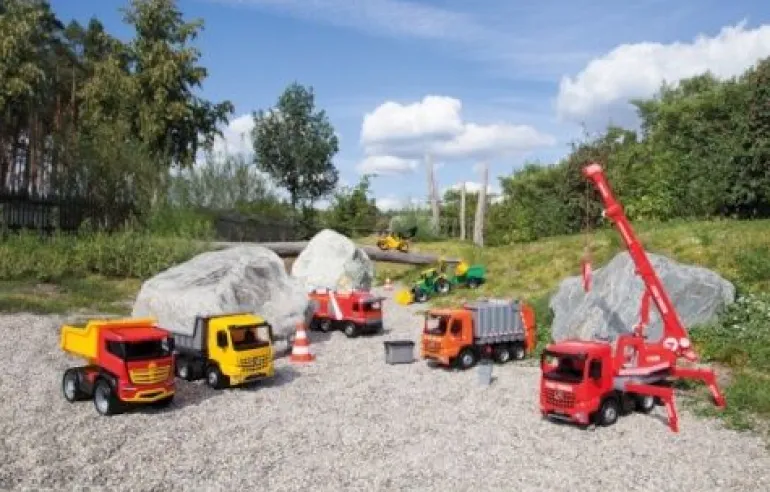 LENA® Starke Riesen - Müllwagen Arocs mit Aufkleber | Teddy Toys Kinderwelt