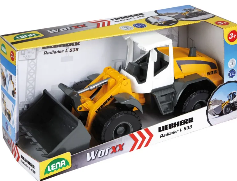 LENA® Worxx - Radlader Modell Liebherr L538 Litronic | Teddy Toys Kinderwelt