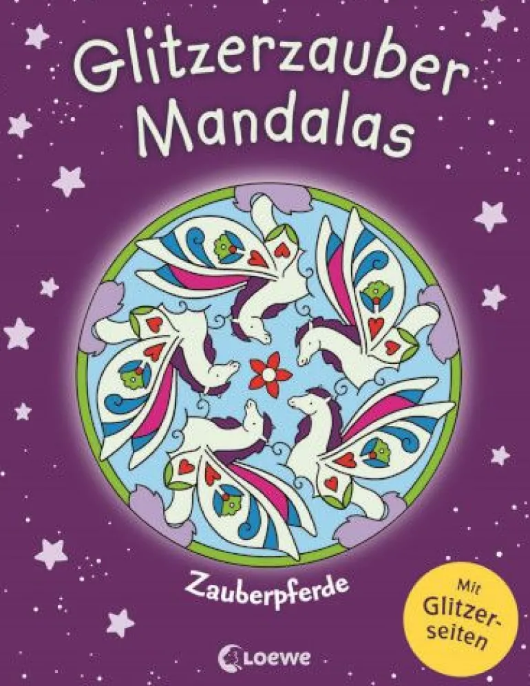 Loewe Verlag - Glitzerzauber-Mandalas Zauberpferde | Teddy Toys Kinderwelt