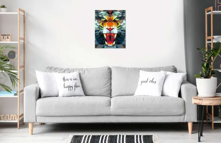 Malen-nach-Zahlen - Polygon-Tiger, 23514 | Teddy Toys Kinderwelt