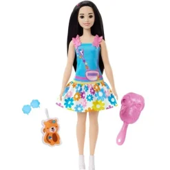 Mattel HLL22 My First Barbie Core Doll Black Hair with Fox | Teddy Toys Kinderwelt