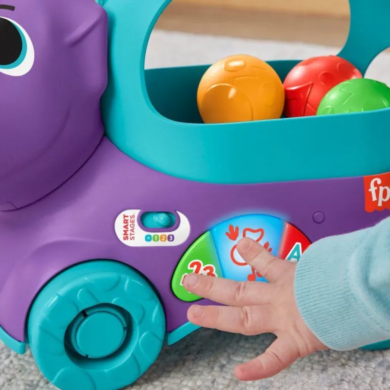 Mattel HNR54 Fisher-Price Bällespaß Nachzieh-Dino (D) | Teddy Toys Kinderwelt