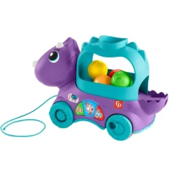 Mattel HNR54 Fisher-Price Bällespaß Nachzieh-Dino (D) | Teddy Toys Kinderwelt