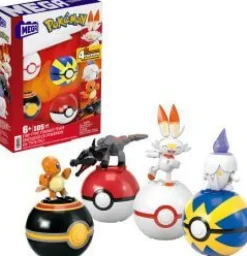 MEGA Pokémon 4 Feuer-Typ Pokémon Sets | Teddy Toys Kinderwelt