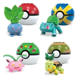 MEGA Pokémon 4 Pflanzen-Typ Pokémon Sets | Teddy Toys Kinderwelt